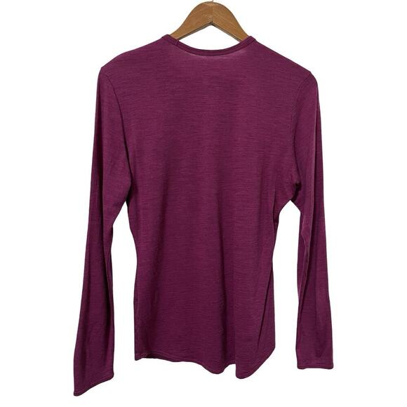 Segments Merino Wool Base Layer Top Size M Pink Outdoor Hiking Women's - Picture 2 of 6
